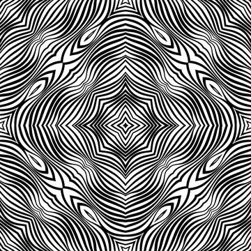 Raster abstract lines pattern. Waves background Stock Illustration