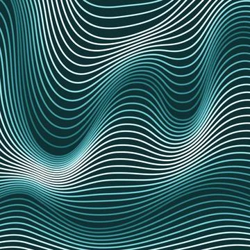 Raster abstract waves lines background 스톡 일러스트