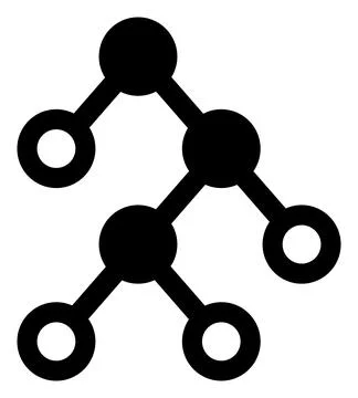 Raster Binary Nodes Icon Illustration Illustrazione stock