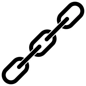 Raster Chain Integrity Flat Icon Image Stock Illustration