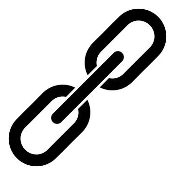 Raster Chain V5 Flat Icon Illustration Illustrazione stock