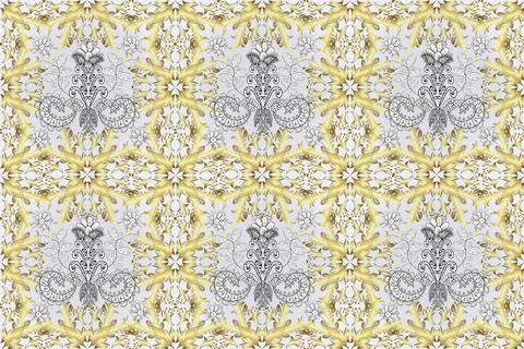 Raster cute pattern in small flower. Motley illustration. Small colorful flowers イラスト素材