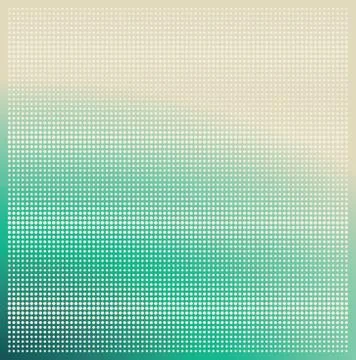 Raster dots colored, background green beige, vector Stock Illustration
