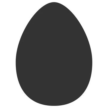 Raster Egg Flat Icon Illustration Stock Illustration