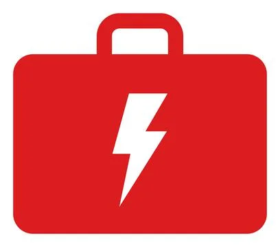 Raster Electric Kit Flat Icon Illustration Stock Illustration