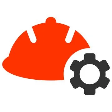 Raster Engineering Flat Icon Image Stock Illustration