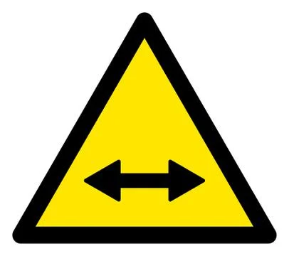 Raster Exchange Arrows Warning Triangle Sign Icon イラスト素材