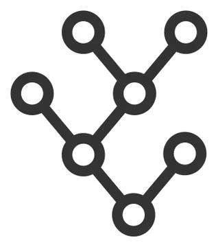 Raster Flat Binary Tree V18 Icon イラスト素材