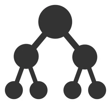 Raster Flat Binary Tree V5 Icon イラスト素材