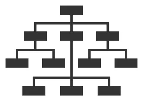 Raster Flat Program Tree Icon Stockillustratie