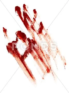 Raster greased hand imprint Stock Photos