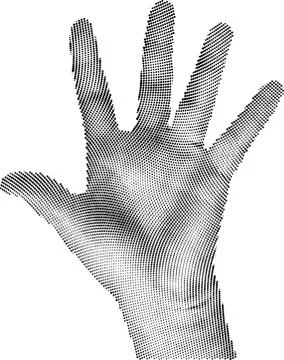 Raster Hand Stock Illustration
