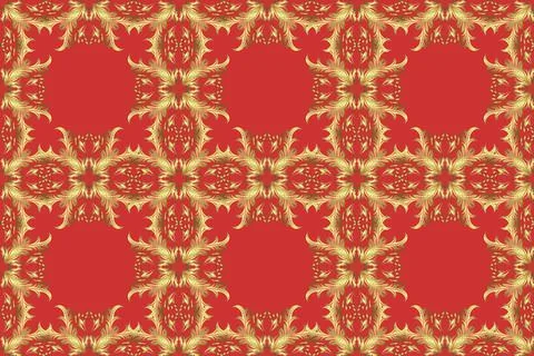 Raster illustration. Suitable for fabric, paper, packaging. Paisley print hand d 스톡 일러스트