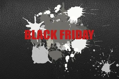 Raster illustration on the theme of black friday sale. Stock Illustration