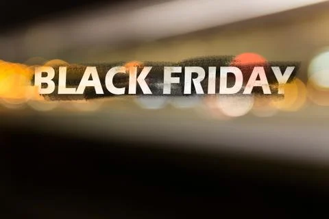Raster illustration on the theme of black friday sale. Stock Illustration