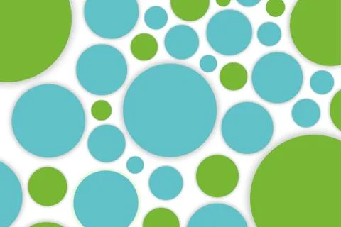 Raster illustration of various circles. Stock Illustration