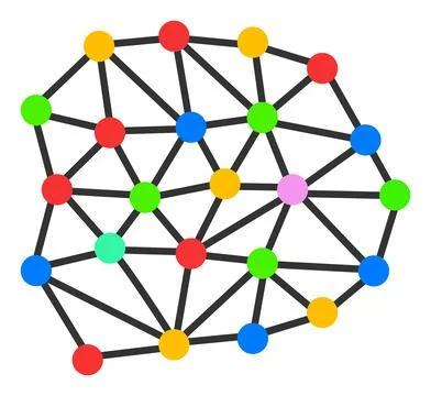 Raster Mesh Flat Icon Illustration Stock Illustration