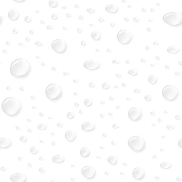 Raster seamless drops pattern on white background Stock Photos