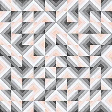Raster Seamless Geometric Pattern Stock Illustration