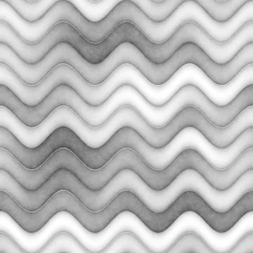 Raster Seamless Greyscale Texture. Gradient Wavy Lines Pattern. Subtle Abstract Illustrazione stock