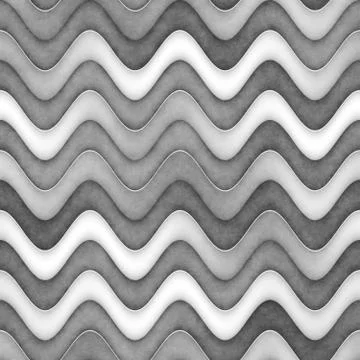 Raster Seamless Greyscale Texture. Gradient Wavy Lines Pattern. Subtle Abstract 스톡 일러스트