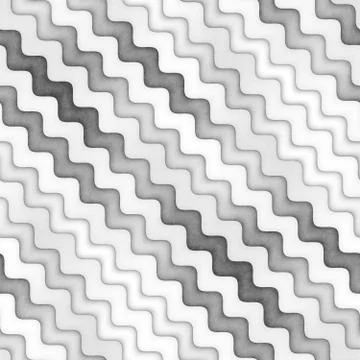 Raster Seamless Greyscale Texture. Gradient Wavy Lines Pattern. Subtle Abstract Stock Illustration