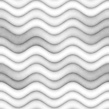 Raster Seamless Greyscale Texture. Gradient Wavy Lines Pattern. Subtle Abstract Illustrazione stock
