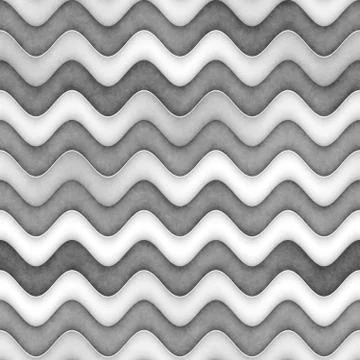 Raster Seamless Greyscale Texture. Gradient Wavy Lines Pattern. Subtle Abstract Illustrazione stock