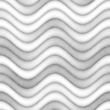 Raster Seamless Greyscale Texture. Gradient Wavy Lines Pattern. Subtle Abstract 스톡 일러스트