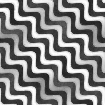 Raster Seamless Greyscale Texture. Gradient Wavy Lines Pattern. Subtle Abstract Stock Illustration