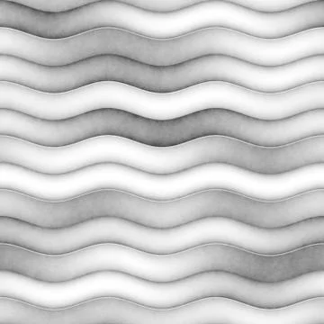 Raster Seamless Greyscale Texture. Gradient Wavy Lines Pattern. Subtle Abstract イラスト素材