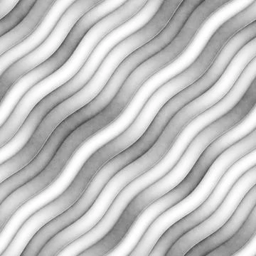 Raster Seamless Greyscale Texture. Gradient Wavy Lines Pattern. Subtle Abstract Illustrazione stock