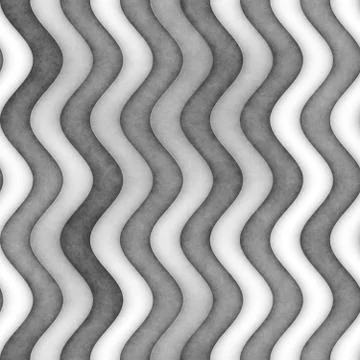 Raster Seamless Greyscale Texture. Gradient Wavy Lines Pattern. Subtle Abstract Stock Illustration