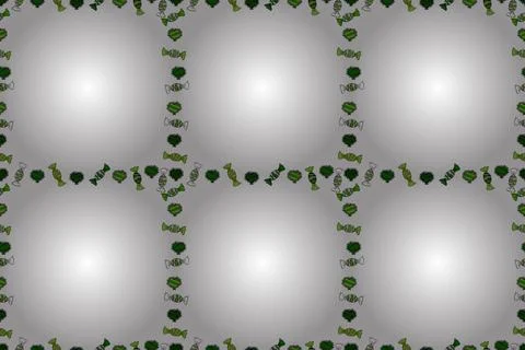 Raster. Seamless pattern. Hand drawn raster border frame doodles. Illustrazione stock