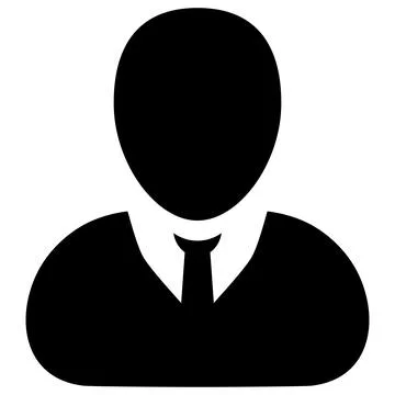 Raster User Profile Flat Icon Illustration Stock Illustration