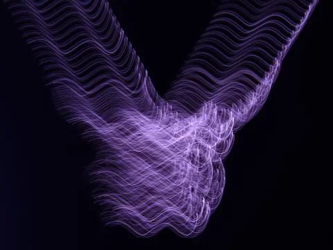 Raster version. Burning blue phoenix isolated over black background Stock Photos
