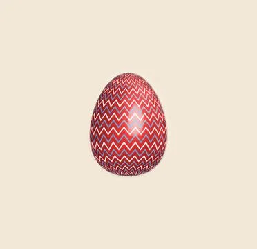 Raster version. Color painted easter Egg. illustration isolated on light Stock Illustration