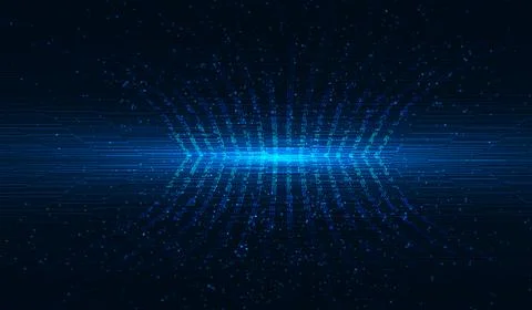 Raster version. Dark blue color Light Abstract pixels Technology background f 스톡 일러스트