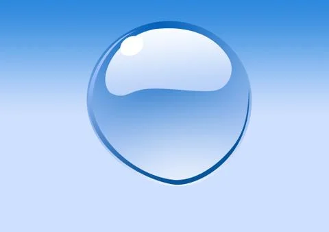Raster water drop Stock Illustration
