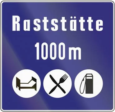 Raststaette Stock Illustration