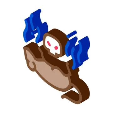 Rat Dead isometric icon vector illustration Illustrazione stock