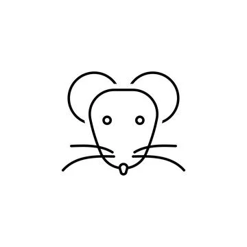Rat icon. Element of scientifics study icon for mobile concept and web apps.  Illustrazione stock