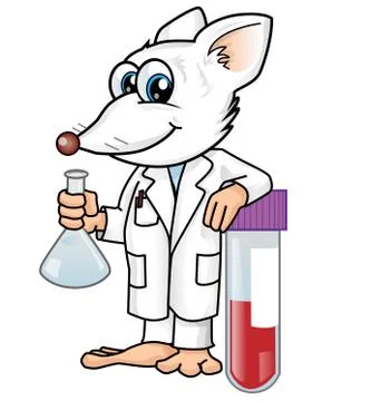 Rat lab Stockillustratie