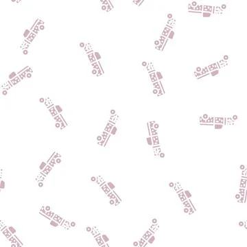Rat rod car glyph vector seamless pattern 스톡 일러스트