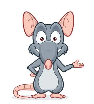 Rat in welcoming gesture Stock Illustration