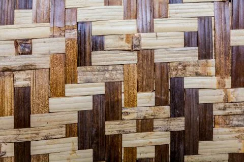 Ratan background with simple pattern. Stock Photos