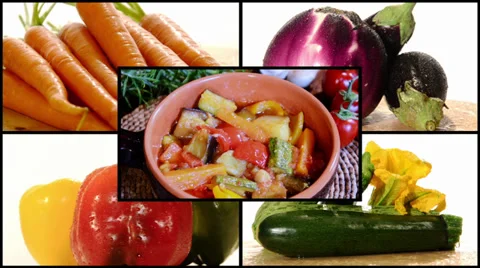 Ratatouille, composition 库存影片 32782508