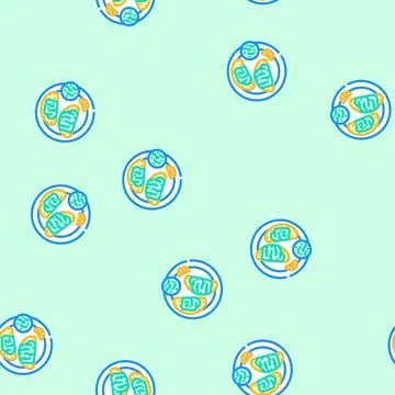 Ratatouille cuisine vector seamless pattern 스톡 일러스트