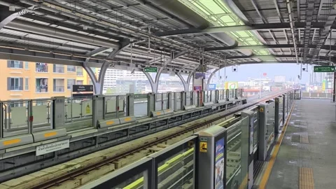 Ratchayothin BTS Skytrain Station 動画素材 337682179