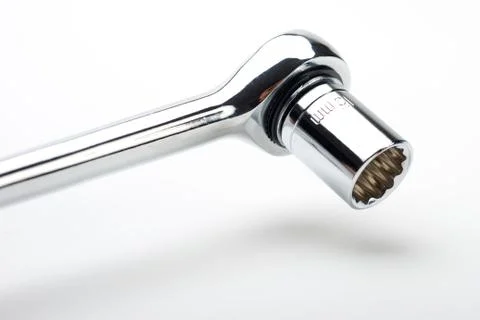 Ratchet with socket Stock Photos